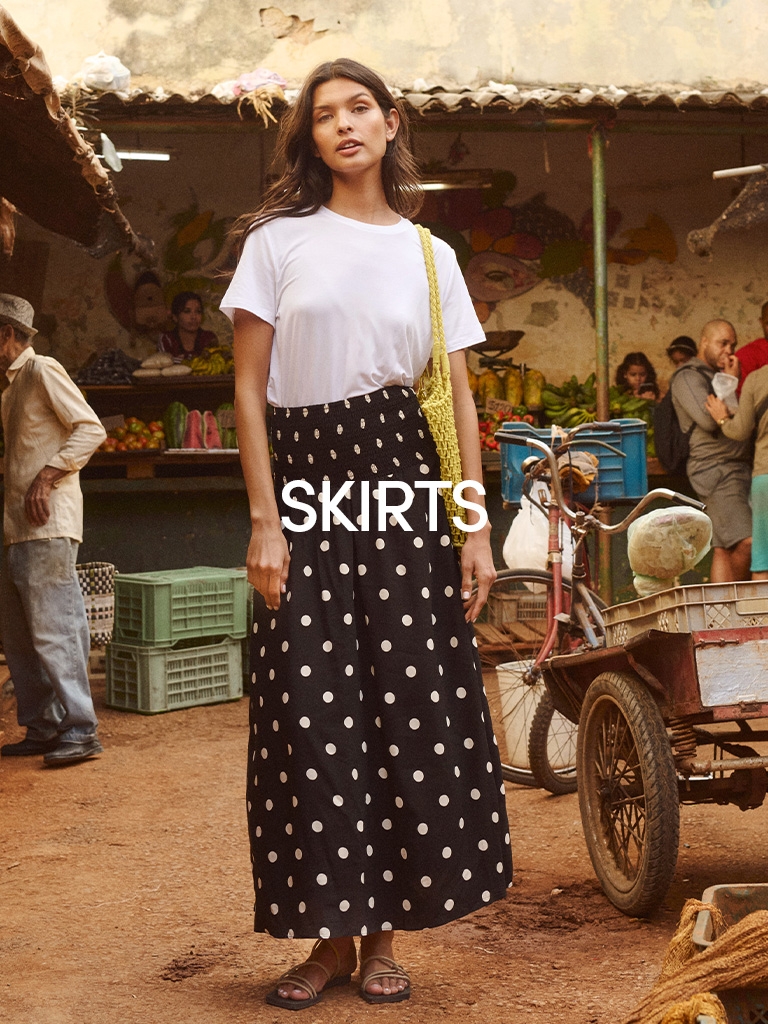 Girl in skirt