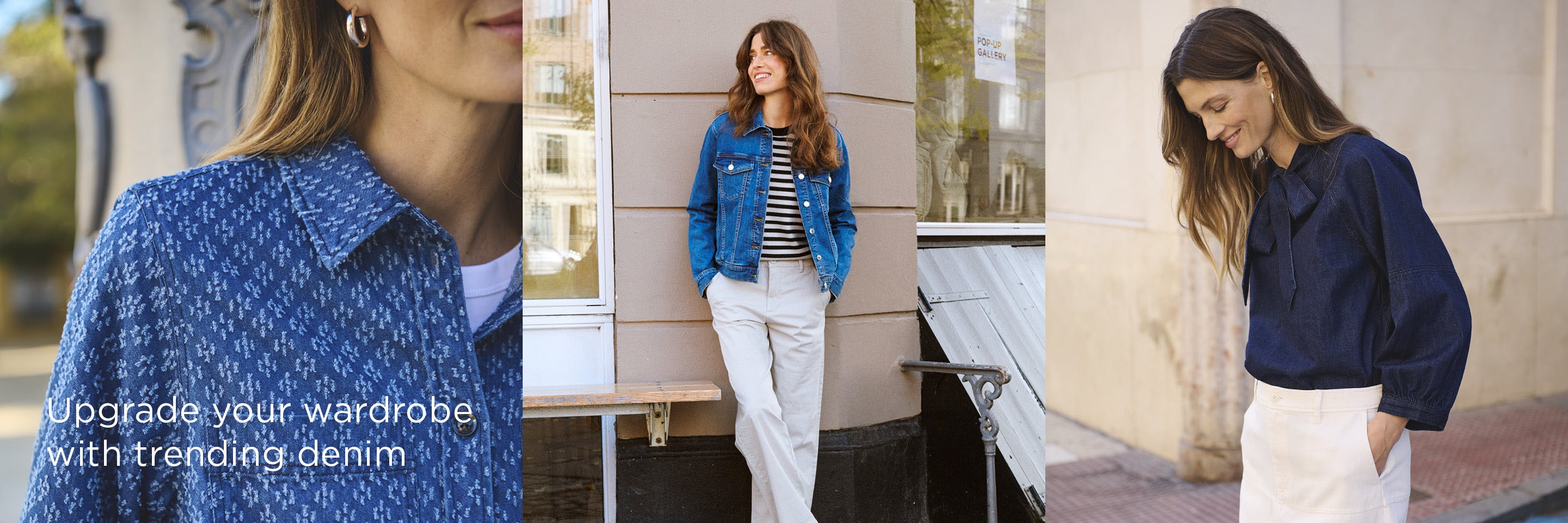 【NONCODE】G2 side color matching denim pants Buy PIECES Light Blue Mom Fit Jeans from Next Canada
