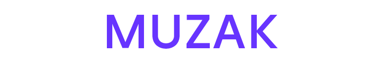Purple headline 'MUZAK'