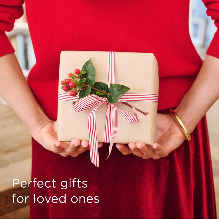 Gifts wrapped in beautiful paper.