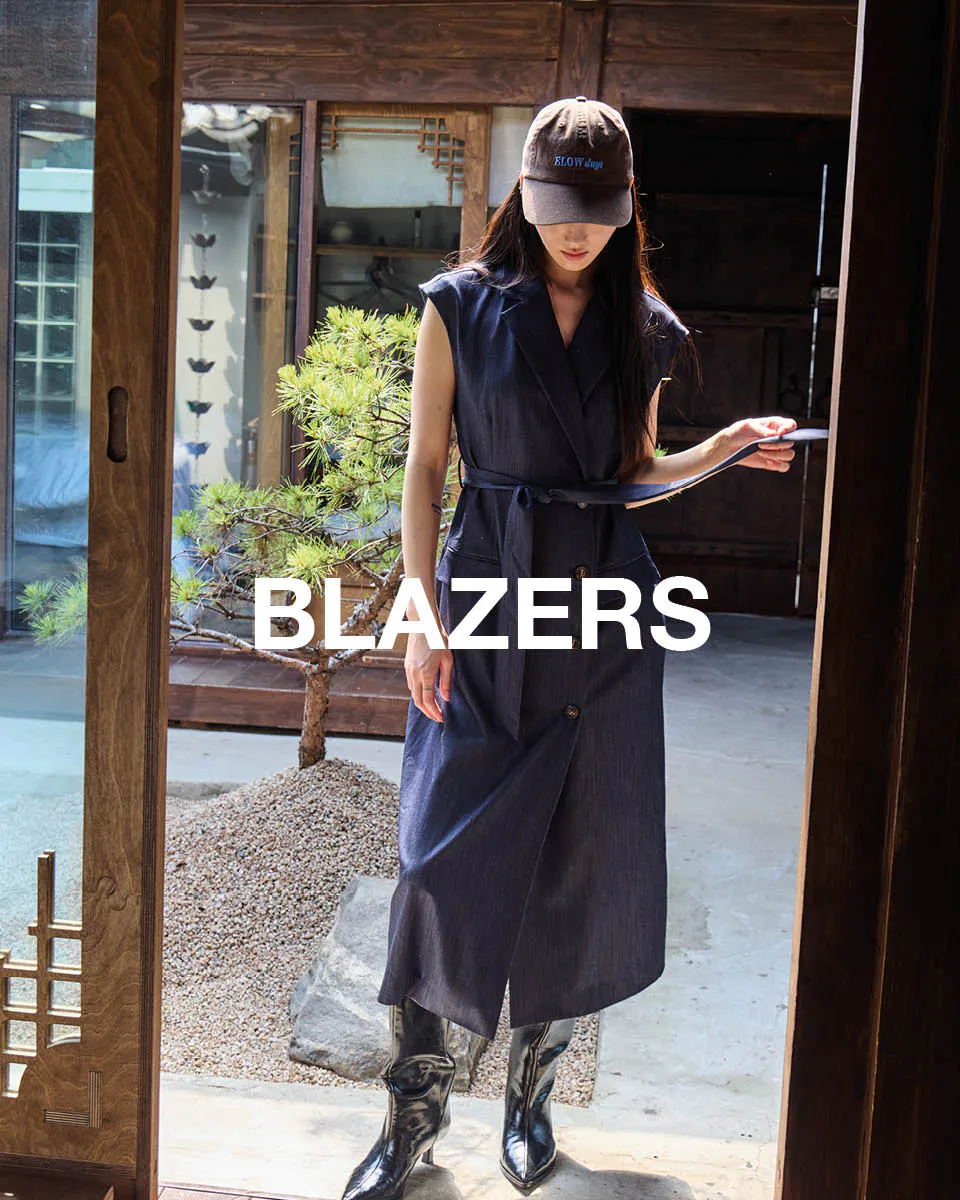 ICHI Blue Cotton Short Dress